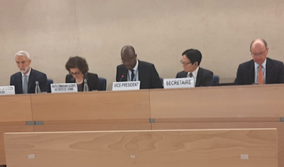 15723 in conseil des droits de lhomme des nations unies en session genve avec une participation active du togo ocb