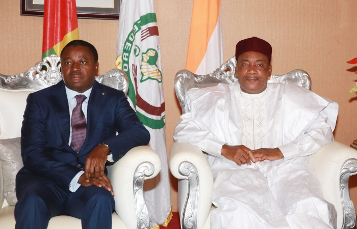 Les présidents Faure Gnassingbé et Mahamadou Issoufou à Niamey le 5 octobre 2017 (3)