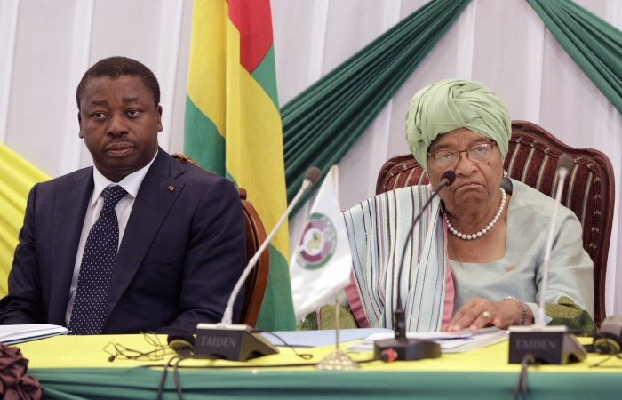 Ellen Johnson Sirleaf et Faure Gnassingbe a Monrovia - 12 Avril 2017