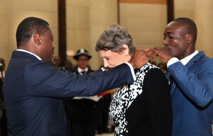 29 Mars 2017 : Mme Helen Clark, Administrateur du PNUD, élevée au rang de Commandeur de l'Ordre du Mono par le Chef de l'Etat Faure Gnassingbé  (3)