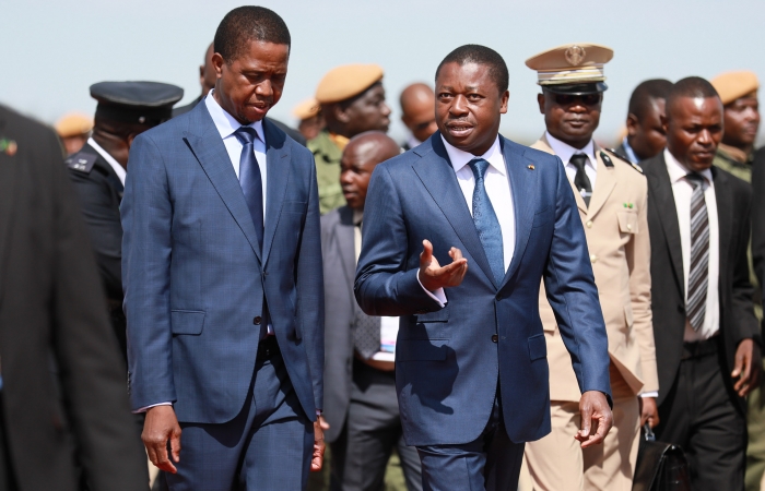 Faure Gnassingbé accueilli à son arrivée à Lusaka par son homologue Edgar Lungu - 8 mai 2017