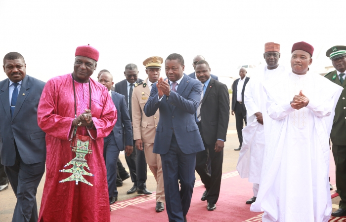 Faure Gnassingbé arrive à Niamey le 5 octobre 2017
