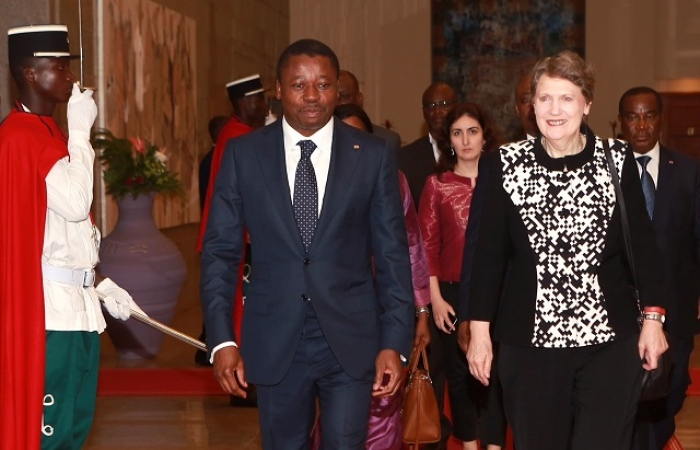 29 Mars 2017 : Mme Helen Clark, Administrateur du PNUD, élevée au rang de Commandeur de l'Ordre du Mono par le Chef de l'Etat Faure Gnassingbé  (4)