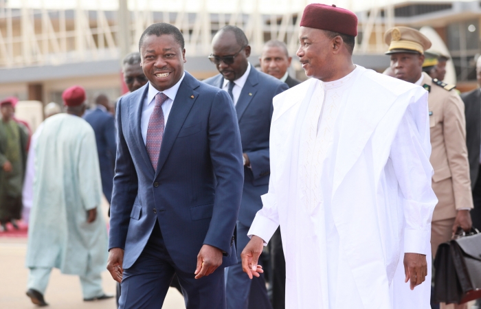 Les présidents Faure Gnassingbé et Mahamadou Issoufou à Niamey le 5 octobre 2017 (5)