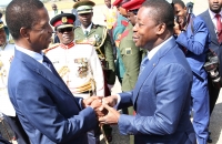 Faure Gnassingbé accueilli à son arrivée à Lusaka par son homologue Edgar Lungu - 8 mai 2017