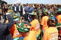 Faure Gnassingbé accueilli à son arrivée à Lusaka par son homologue Edgar Lungu - 8 mai 2017