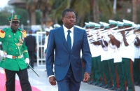 Faure Gnassingbé - Arrivée Monument de l'indépendance