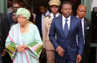 Ellen Johnson Sirleaf et Faure Gnassingbe a Monrovia - 12 Avril 2017  b