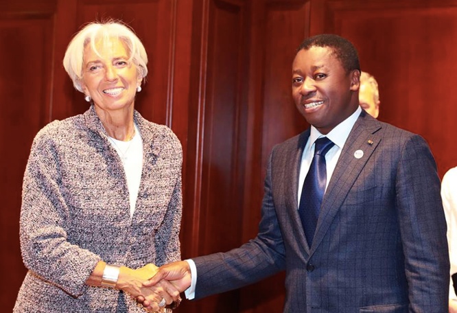 A Berlin, le Chef de l’Etat s’est entretenu avec Christine Lagarde, directrice générale du FMI