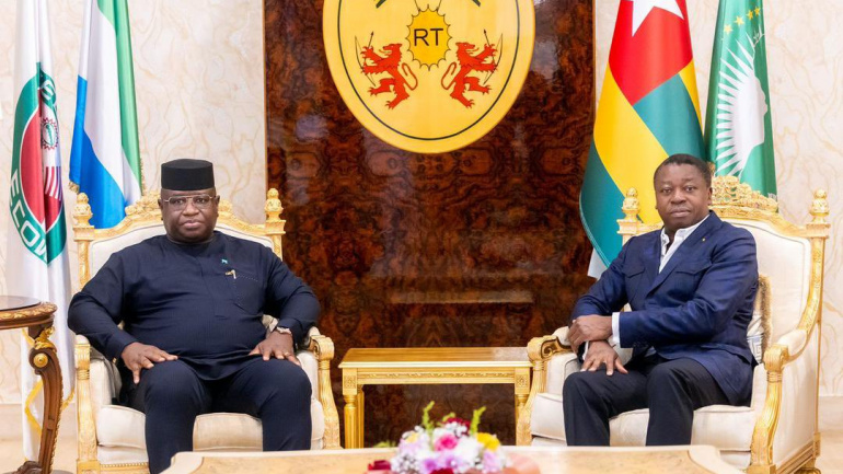 Visite de travail du Président de la Sierra Leone au Togo