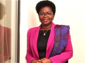 Photo : Victoire Tomégah-Dogbé, Ministre du Développement à la Base, de l’Artisanat et de l’Emploi des jeunes.