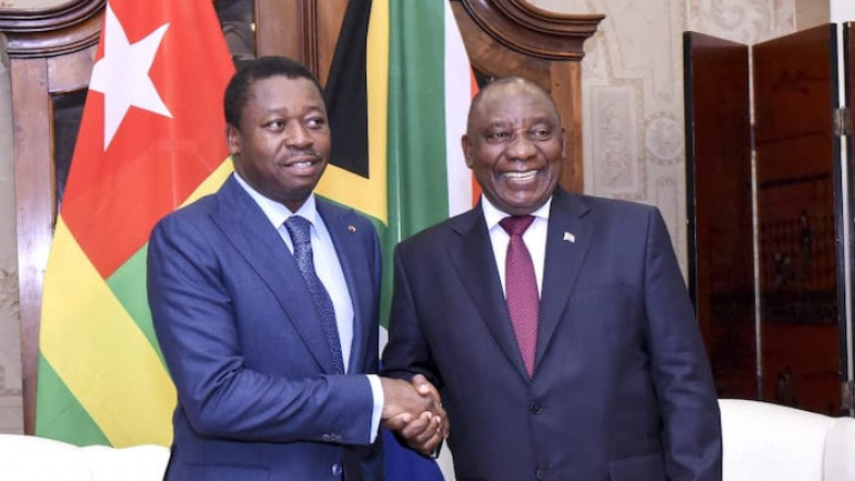 Le Chef de l’Etat a eu un tête à tête avec son homologue sud-africain