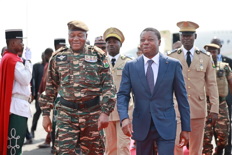 Le Président de la Transition du Niger en visite de travail au Togo