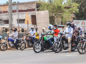 Au Togo, le casque désormais obligatoire pour les passagers à deux roues