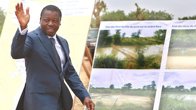 Travaux des ponts Koumongou et Kara : l’engagement de Faure Gnassingbé en faveur d&#039;infrastructures adéquates est salué