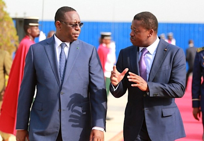Macky Sall félicite Faure Gnassingbé pour sa réélection