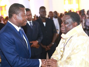 Parfaite communion entre le Chef de l’Etat SEM Faure Gnassingbé et les catholiques de Kovié