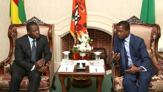 Visite de 48 heures en Zambie : Faure Gnassingbé et Edgar Chagwa Lungu pour un continent plus stable