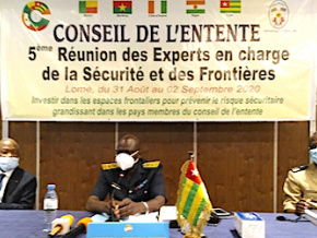 Les experts de la sécurité et des frontières du Conseil de l’Entente en réunion à Lomé