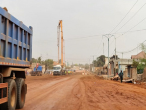 Début des travaux de la route de Ségbé