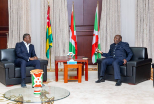 M&eacute;diation dans les Grands Lacs :&nbsp; &eacute;changes &agrave; Bujumbura entre Faure Gnassingb&eacute; et Evariste Ndayishimiye