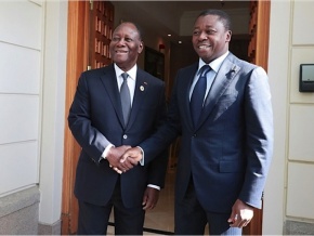 Coopération : Faure Gnassingbé en tête à tête avec Alassane Ouattara ce mardi