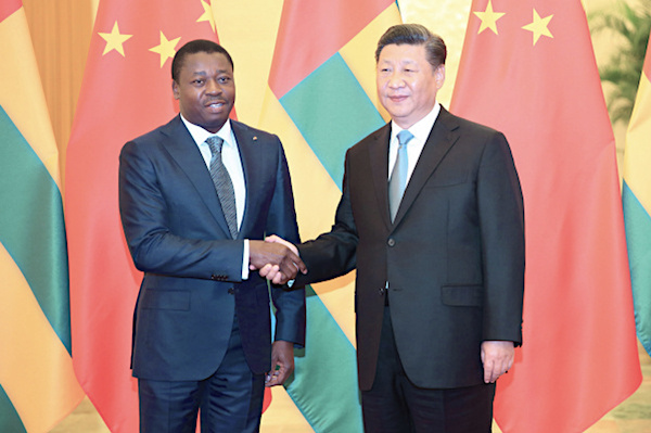 Xi Jinping exprime « sa grande joie » à Faure Gnassingbé suite à sa réélection