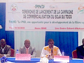 Lancement de la campagne 2019-2020 de commercialisation de soja : 78 000 tonnes attendues