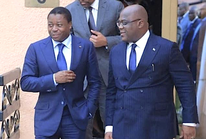 Félix Tshisekedi à Faure Gnassingbé : « Notre espérance est de vous voir réussir la délicate tâche qui vous a été confiée »