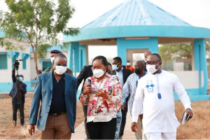 A Gando, un nouveau centre hospitalier en construction