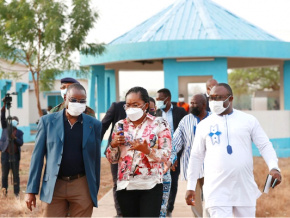 A Gando, un nouveau centre hospitalier en construction