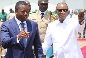 Les Présidents en exercice de la CEDEAO et de l’UA en tête à tête à Conakry