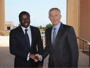 Tony Blair reçu par Faure Gnassingbé