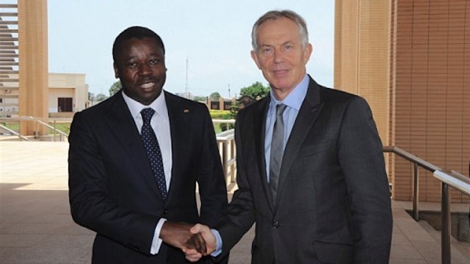 Tony Blair reçu par Faure Gnassingbé