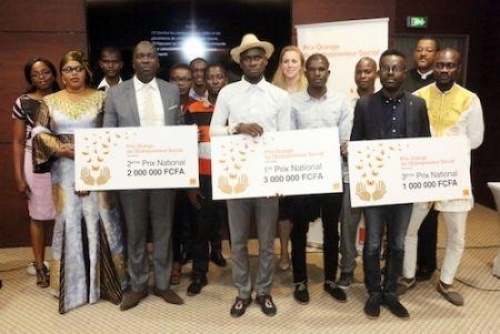 Orange Côte d’Ivoire a récompensé les gagnants du Prix de l’entrepreneur social Côte d’Ivoire 2018