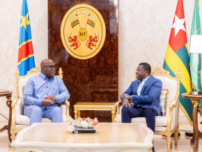 Coop&eacute;ration : visite de travail du pr&eacute;sident de la RDC &agrave; Lom&eacute;