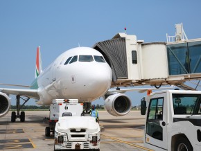 Le nouvel A 320 d’Air Côte d’Ivoire effectue son vol inaugural sur l’Aéroport International Gnassingbé Eyadema