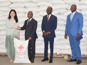 S&eacute;curit&eacute; alimentaire : le Togo b&eacute;n&eacute;ficie d&rsquo;un don de 2525 tonnes de riz de la Chine