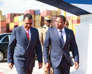 Le Président du Niger, Mohamed Bazoum, en visite au Port de Lomé