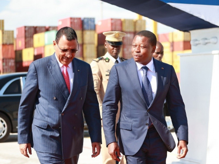 Le Président du Niger, Mohamed Bazoum, en visite au Port de Lomé