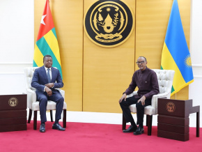 M&eacute;diation dans les Grands Lacs, coop&eacute;ration bilat&eacute;rale&hellip;, &eacute;changes &agrave; Kigali entre Faure Gnassingb&eacute; et Paul Kagam&eacute;