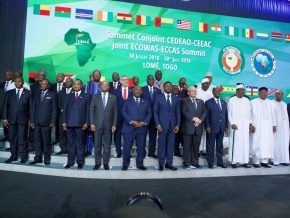 Sommet conjoint Cedeao-Ceeac : les chefs d’Etat et de gouvernement adoptent la déclaration de Lomé