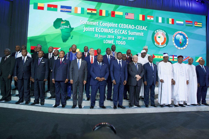 Sommet conjoint Cedeao-Ceeac : les chefs d’Etat et de gouvernement adoptent la déclaration de Lomé