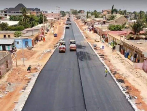 Route de Ségbé : les travaux avancent