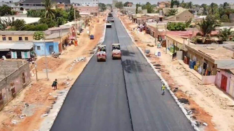 Route de Ségbé : les travaux avancent