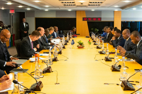 A Washington, échanges entre le chef de l’État et le président de la Banque mondiale