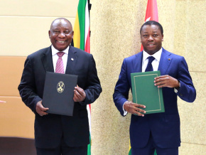 Le Togo et l’Afrique du Sud désormais liés par un Accord-cadre de coopération