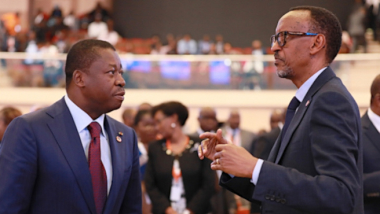 Paul Kagame à Faure Gnassingbé : « Votre réélection confirme la confiance du peuple togolais en votre leadership pour faire progresser la Nation »