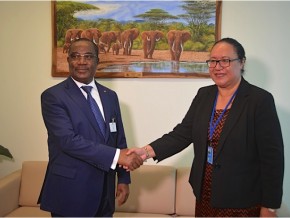 Photo : Le PM Komi Selom Klassou et Mme Fekitamoela Katoa Utoikamanou, Sous-secrétaire Général des Nations Unies