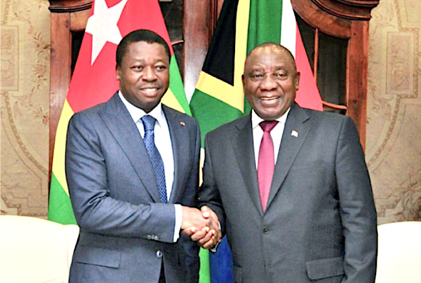 Cyril Ramaphosa entame ce jeudi une visite de 2 jours au Togo